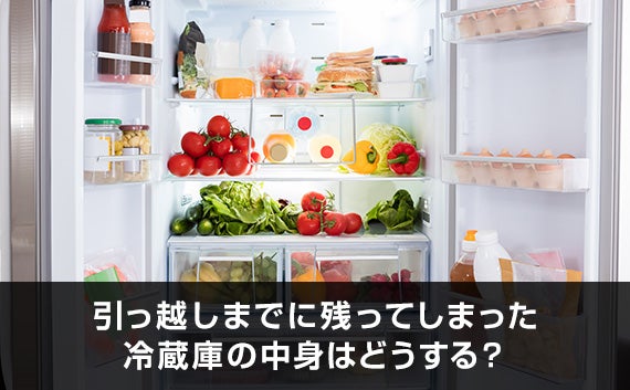 引っ越しまでに残ってしまった冷蔵庫の中身はどうする？